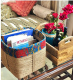 TRENDY JUTE PLANTER / NEWPAPER RACK-MK001NPR