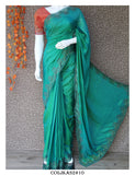 Cutwork on Crispy Georgette Saree with Jacquard Woven Blouse Piece -KIA001CGS