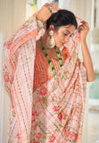 PEACH SHADE  ELEGANT COTTON SILK SAREE FOR WOMEN -NIRM001P