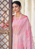 PINK SHADE  ELEGANT COTTON SILK SAREE FOR WOMEN -NIRM001PK