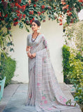 GREY   SHADE  ELEGANT COTTON SILK SAREE FOR WOMEN -NIRM001G