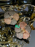 DIAMOND DAISY , ELEGANT DIAMOND STUDDED EARRINGS FOR WOMEN -RITZ001DD