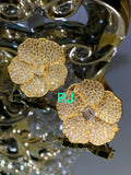DIAMOND DAISY , ELEGANT DIAMOND STUDDED EARRINGS FOR WOMEN -RITZ001DD