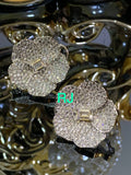 DIAMOND DAISY , ELEGANT DIAMOND STUDDED EARRINGS FOR WOMEN -RITZ001DD