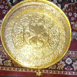 Jumbo Size Gold plated Snan Patra with Gomukh Outlet for Abishekam of idols  ( 19 inches )-POSH001SPJ
