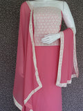Georgette Top with Hakkoba Yoke with Georgette Dupatta with Hakkoba Border-KIA001GPW
