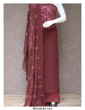 Machine Chikankari work on Georgette Top and Dupatta and Cotton Silk Bottom-KIA001GSSOP