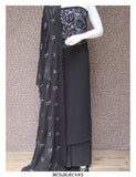 Machine Chikankari work on Georgette Top and Dupatta and Cotton Silk Bottom-KIA001GSSGRD
