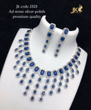 SUREKHA, ELEGANT SILVER FINISH NECKLACE SET FOR WOMEN -MOE001SNSSR