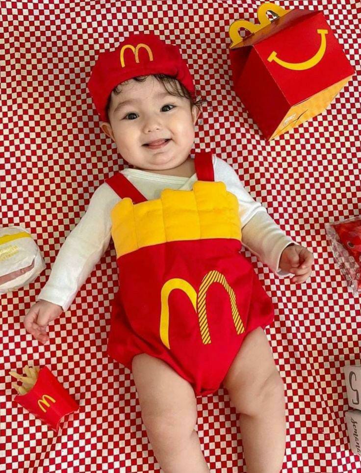 Baby Fries Costume Prop Outfits Photo Photography Girls Boys
