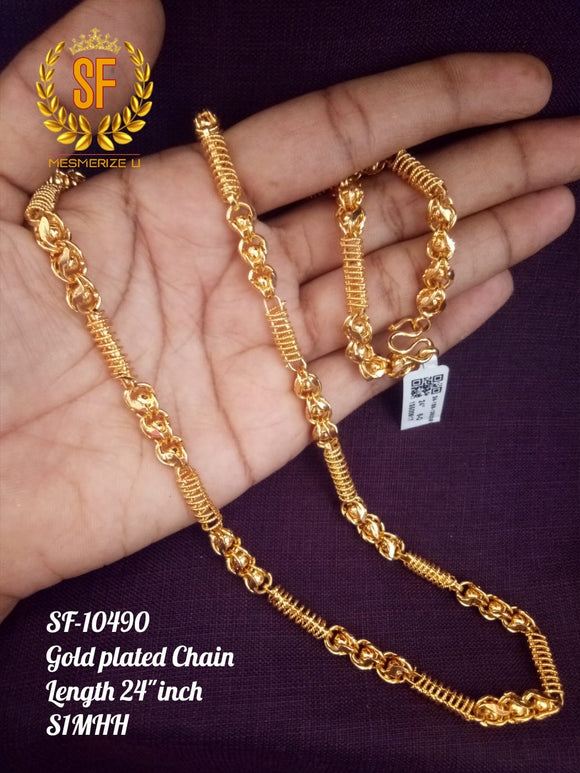 KEERTHY  , GOLD PLATED CHAIN FOR WOMEN -ART001GPCKE