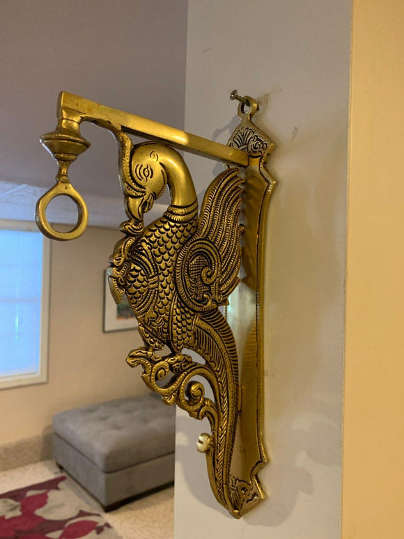 BEAUTIFUL BRASS  PEACOCK WALL HANGER -MK001PWH