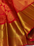 SHILPABALA , ELEGANT RED KANJIVARAM SILK SAREE FOR WOMEN -PDS001KSSSA
