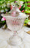 BEAUTIFUL CRYSTAL CLEAR CANISTER / CANDY JAR -ANUB001CJ