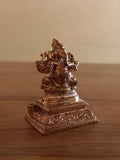 KARTIK , BRONZE FINISH SMALL SIZE GANESHA IDOL -SILP001GS