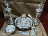 REMANIKA, ELEGANT GERMAN SILVER POOJA SET -SILVI001PSR