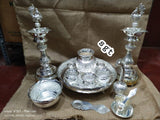 REMANIKA, ELEGANT GERMAN SILVER POOJA SET -SILVI001PSR