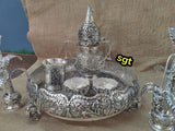 ANGANA, LIMITED EDITION GERMAN SILVER POOJA SET-SILVI001PS