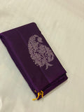 VIJAYATHA , YELLOW AND PURPLE SHADE  SOFT SILK KANJEEVARAM SAREE FOR WOMEN -PRIY001YP