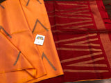 PURE KANCHI HANDLOOM SOFT SILK SAREE WITH ALLURING RICH PALLU- CUTE MOTIFS ALLOVER  AND  BLOUSE-PRIY001PM
