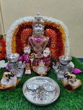 ALAKANANDA, ELEGANT VARAMAHALAKSHMI IDOL WITH ALALNKARAMS-SILVI001VHL