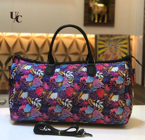 FLORAL DESIGNER WEEKENDER UNISEX TRAVEL DUFFEL BAG-SKD001TDB – www