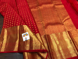 KALAI SELVI , PURE KANCHEEPURAM BRIDAL SPECIAL RED SILK SAREE FOR WOMEN -PRIY001RSS