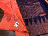 KEERTISWARI  , PURE KANCHEEPURAM BRIDAL SPECIAL KANAKAMBARAM COLOR SILK SAREE FOR WOMEN -PRIY001KSS