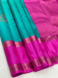 ADILAKSHMI , ELEGANT KANJIVARAM SILK SAREE WITH 2 GRAM PURE GOLD ZARI-PRIYA001BP