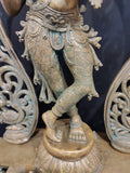 HARI GOVINDAM, ELEGANT PANCHALOHA KRISHNA STATUE -3 FEET SIZE -SILPI001PL