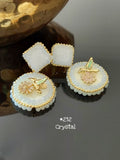 Layra , elegant crystal earrings for women -MOE001CEL