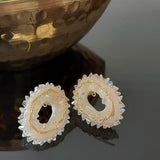 Senia, elegant crystal earrings for women -MOE001CEB