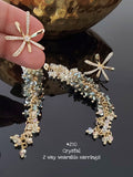 Kiara, elegant crystal 2 way wearable earrings for women -MOE001CEK