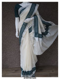 Kerala Cotton Saree with Tepchi Border and Blouse Piece -KIA001TSS
