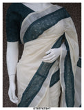 Kerala Cotton Saree with Tepchi Border and Blouse Piece -KIA001TSS