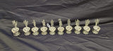 Dashavatar ,Antique German silver washable Dasavthar Carving Diya Combo-SILVI001DD