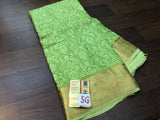 Pure Georgette Silk Saree with Beautiful Chikankari work all over  with rich Gold Zari Pallu and Border with blouse-PRY001PG