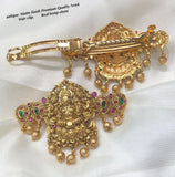 Haripriya , elegant matte gold finish hair clip for women -LR001HCF