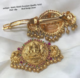 Hiranyashri , elegant matte gold finish hair clip for women -LR001HCD