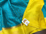 Pure Mysore Silk Wrinkle Crepe Saree with beautiful  Zari design Bentex Border-PRIYAN001MCSB