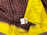 Pure Mysore Silk Wrinkle Crepe Saree with beautiful  Zari design Bentex Border-PRIYAN001MCSA