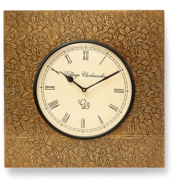 Exclusive Brass Square Shape Clock -GRIH001BC