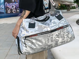Silver finish Premium Quality unisex Duffle / Gym bag -SKD001GB