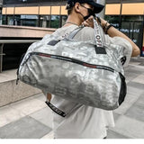 Silver finish Premium Quality unisex Duffle / Gym bag -SKD001GB