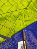 Green and Blue combination Kanjeevaram silk saree for women -PRIYAN001GB
