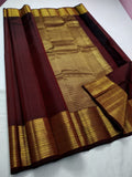 Suryaja , elegant Maroon shade Kanjeevaram Silk Saree for women -GARI001MS