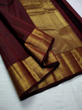 Suryaja , elegant Maroon shade Kanjeevaram Silk Saree for women -GARI001MS