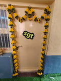 Yellow shade Beautiful flower thomala /Door decoration-SILVAN001TA