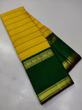 Vijayata , Kanchipuram Pure  Silk Handloom saree with 2gram Pure Zari  Veldhari Pattern -PRIYA001YG