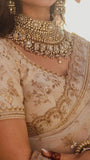 Pure Georgette embroidery Lehanga with Georgette voni and Luknowi work blouse-GARI001CL